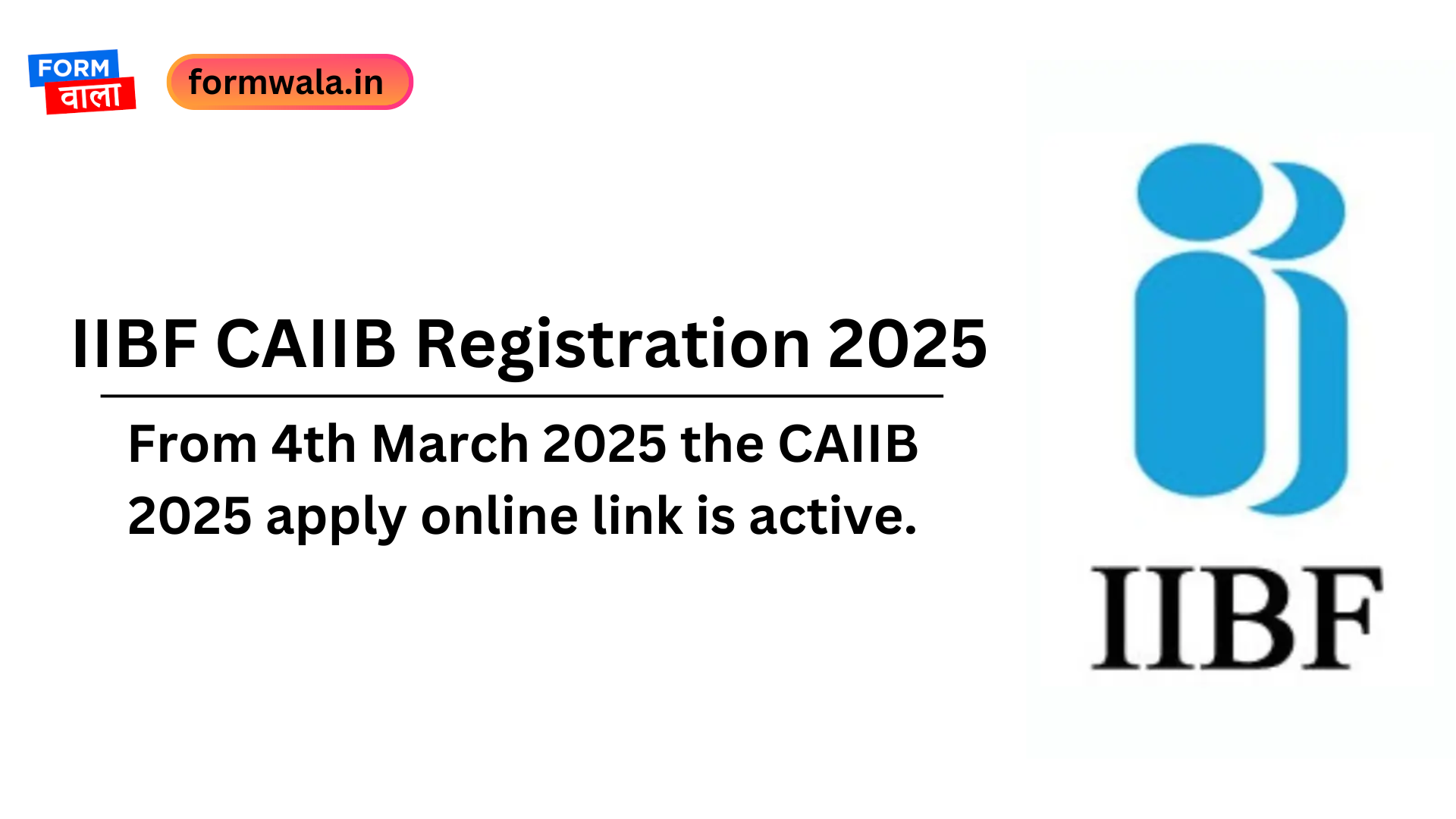 IIBF CAIIB Registration 2025