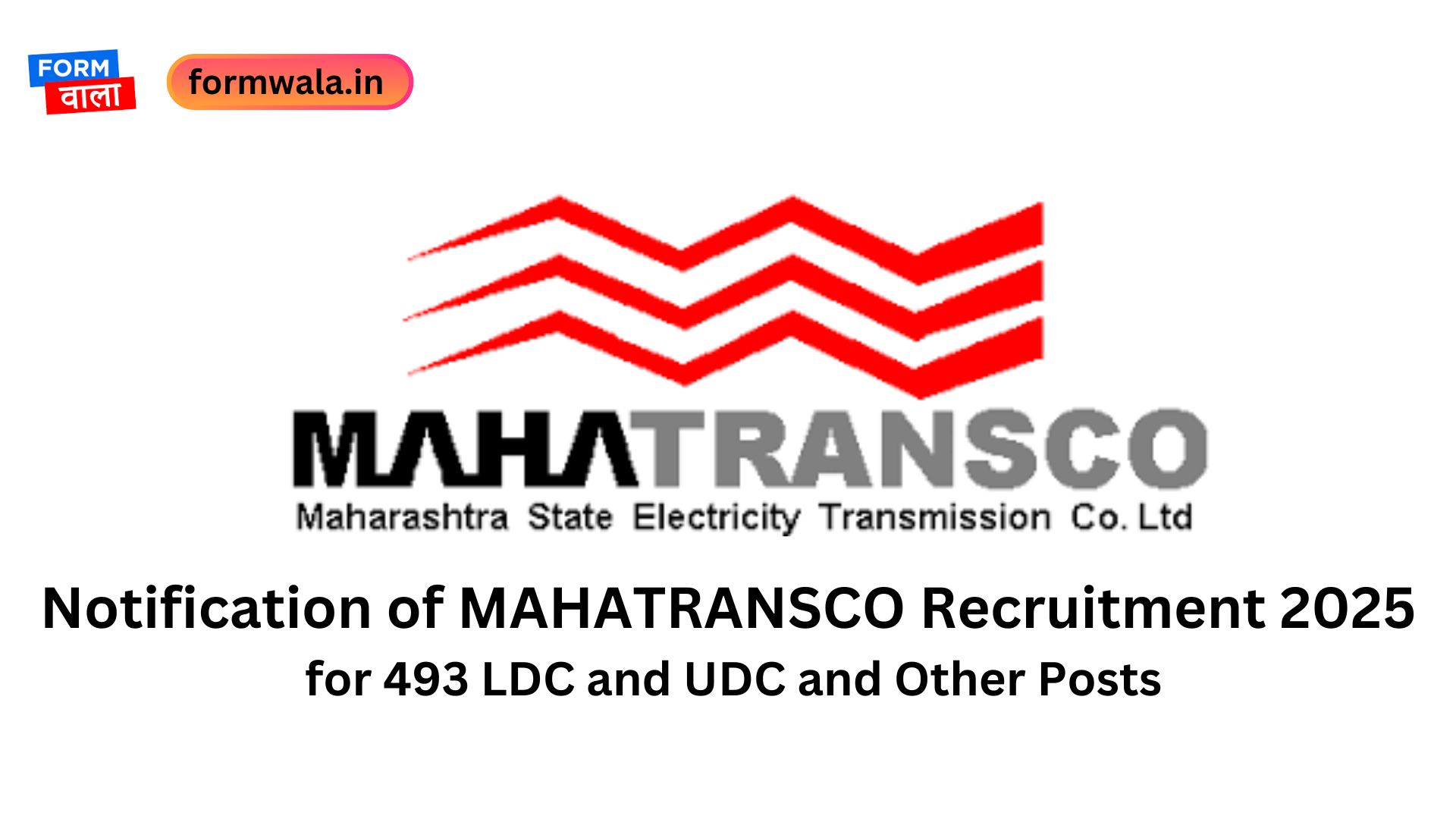 Notification of MAHATRANSCO Recruitment 2025