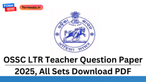 OSSC LTR Teacher Question Paper 2025, All Sets Download PDF