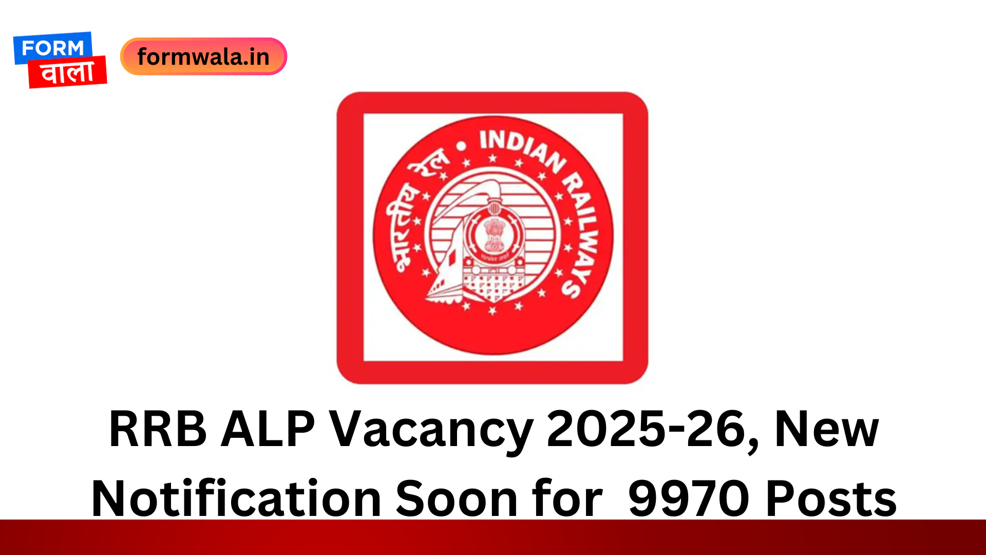 RRB ALP Vacancy 2025-26, New Notification Soon for 9970 Posts