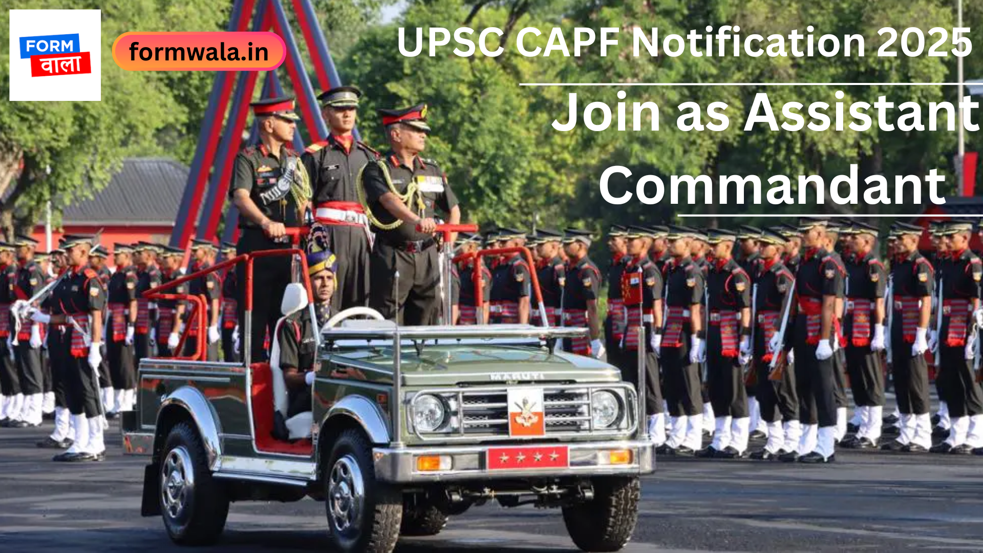 Join as Assistant Commandant