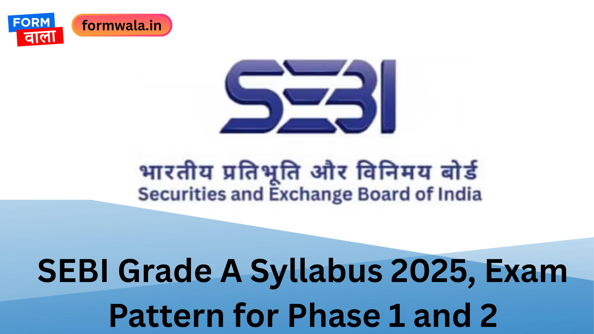 SEBI Grade A Syllabus 2025, Exam Pattern for Phase 1 and 2