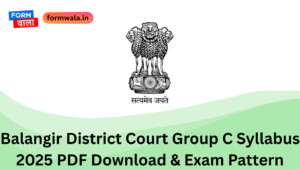 Balangir District Court Group C Syllabus 2025 PDF Download & Exam Pattern